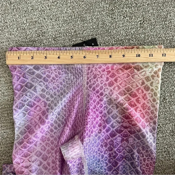 Terez Pink Python Hi-Shine Leggings Size XS - Picture 5 of 9